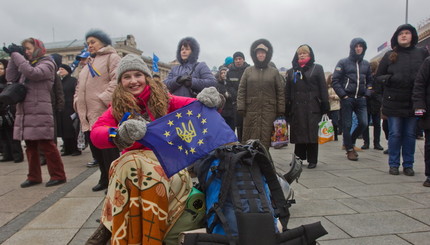 На Майдан сходятся киевские студенты