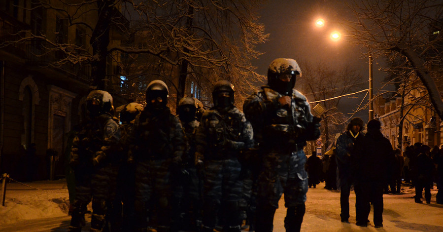 Евромайдан вечером 09.12.2013