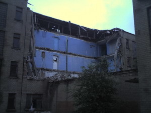 В шахтерском городке рухнуло здание лицея