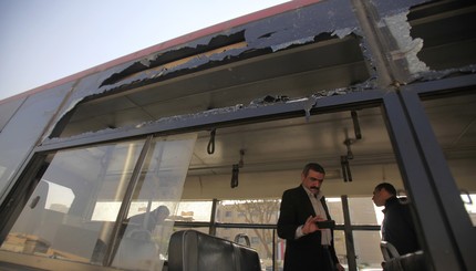 В центре Каира взорвали автобус