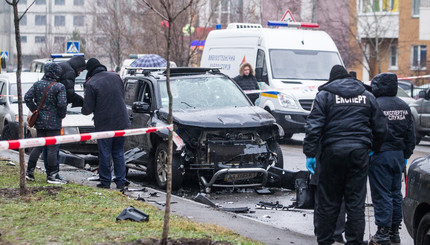 В Киеве взорвали автомобиль