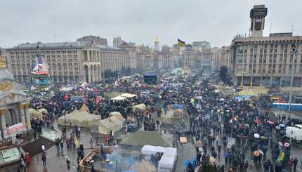 Евромайдан и Автомайдан в воскресенье 12.01.2014