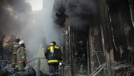 Из-за костров на Грушевского сгорел дом