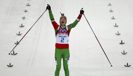 Дарья Домрачева взяла третье золото