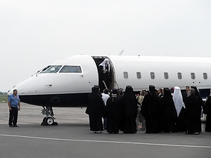 В Одессу Патриарх прилетел на белом самолете