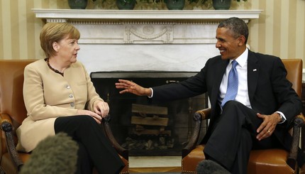 Обама и Меркель встретились в Вашингтоне. Говорили об Украине. 