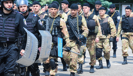 Одесская милиция училась защищать избирательные участки
