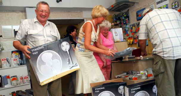 В магазинах размели «жаропонижающую» технику