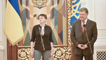 Как Савченко приняли в администрации президента