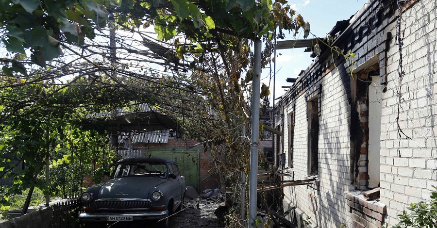 Разрушения в Славянске