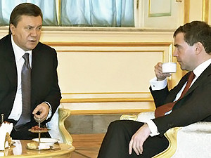 Янукович попросил Медведева помочь Украине с олимпиадой в Карпатах