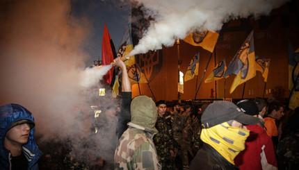 Факельное шествие и марш в честь 72 годовщины УПА в Киеве