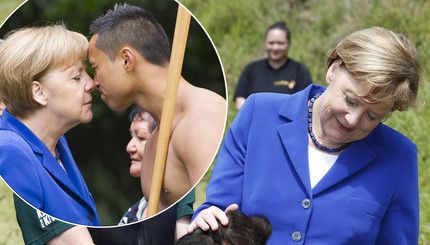 Ангела Меркель заехала в Новую Зеландию и пообщалась с киви