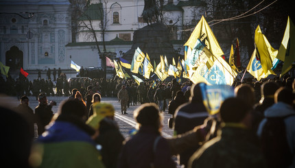 В Киеве на годовщину Майдана прошел Марш Достоинства