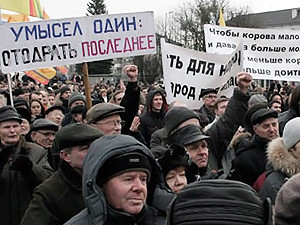 На митинг под Верховную раду пришла Тимошенко