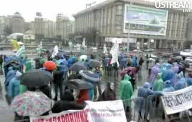 Протестующие на Майдане закупают теплые одеяла и матрасы