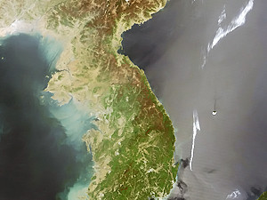 Спутник сфотографировал потери КНДР от бомбардировок Южной Кореи