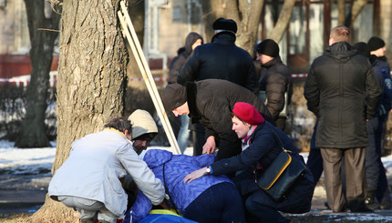 В Харькове во время марша в честь годовщины событий на Евромайдане прогремел взрыв