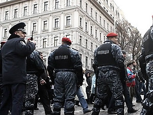 Киевская милиция уверяет, что не задерживала сегодня участников акции предпринимателей