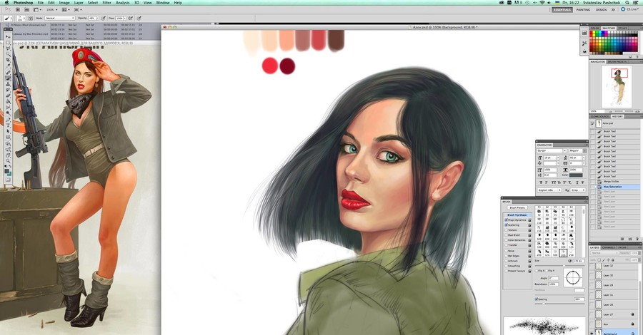 Эротично-патриотические украинские постеры с девушкой из Азова