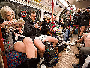 Лондонское метро осталось без штанов