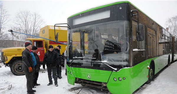 В город прибыли первые зеленые троллейбусы