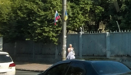 Болгарские флаги в Киеве
