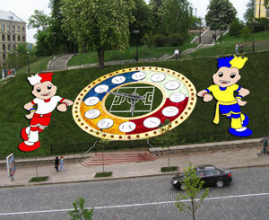 Цветочные часы к Евро-2012 обойдутся в 700 тысяч гривен