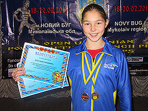 Рекорд самой сильной 11-летней девочки занесен в Книгу Гинесса Украины 