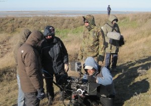 На Арабатской стрелке россияне снимают кино о войне