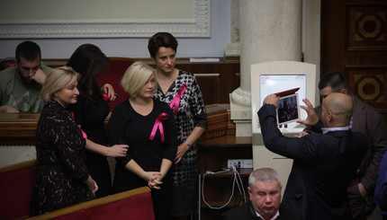 Депутаты устроили мини-фотосессию  в стенах рады