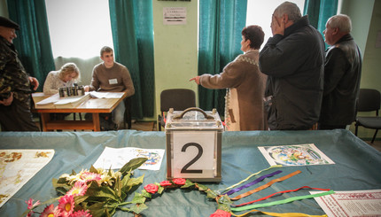 Избирательный участок в Конче-Заспе