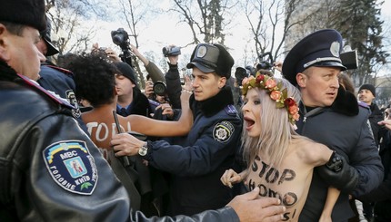 В Киеве прошло несколько акций протеста