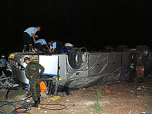 Под Антальей перевернулся автобус: пятеро погибли, 38 ранены