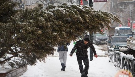 Снегопад в Харькове: без света остались детсады и школы