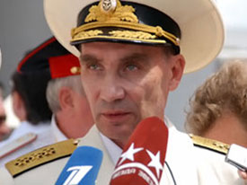 Главнокомандующий Военно-морским флотом России адмирал Владимир Высоцкий: 