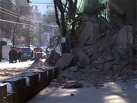 В центре Харькова обрушилось здание 