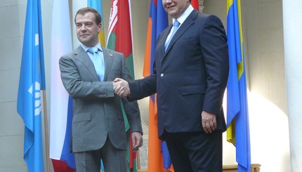 Виктор Янукович отметил юбилей в окружении президентов 