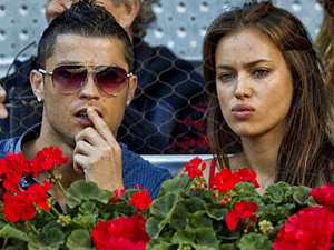 Криштиану Роналду и Ирина Шейк встретились на теннисе