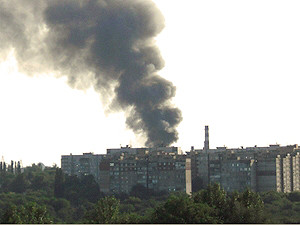 В Макеевке загорелся металлургический комбинат