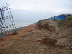 Полуостров сползает в море