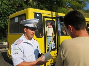 ГАИ устроила облаву на маршруточников