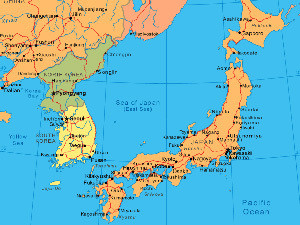 Землетрясение произошло у берегов японского острова Хонсю