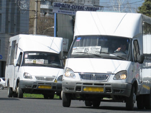 Симферопольские маршрутки сворачивают с пути