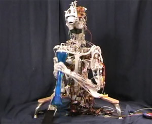 Робот со скелетом и эластичной мускулатурой, полностью подражает движениям человеку