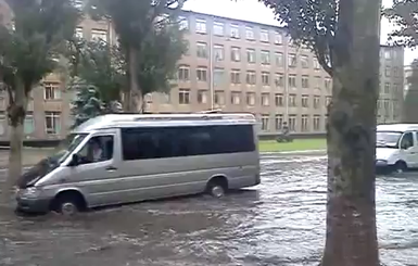 Сегодня половину Кременчуга затопило из-за ливней