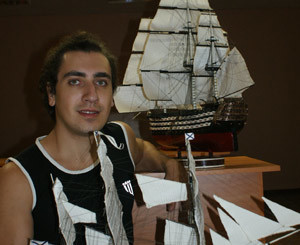 Модели кораблей, собранные ровенским студентом,  продают за сотни тысяч гривен 
