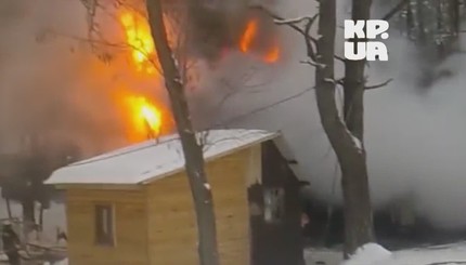 В Киеве горел ресторан 