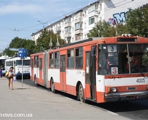В Симферополе было парализованно движение троллейбусов