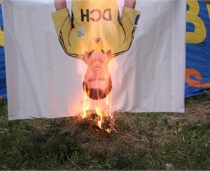 Харьковские фанаты сожгли экс-игрока 